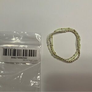 Gorjana Gold and White Beaded Bracelet Set